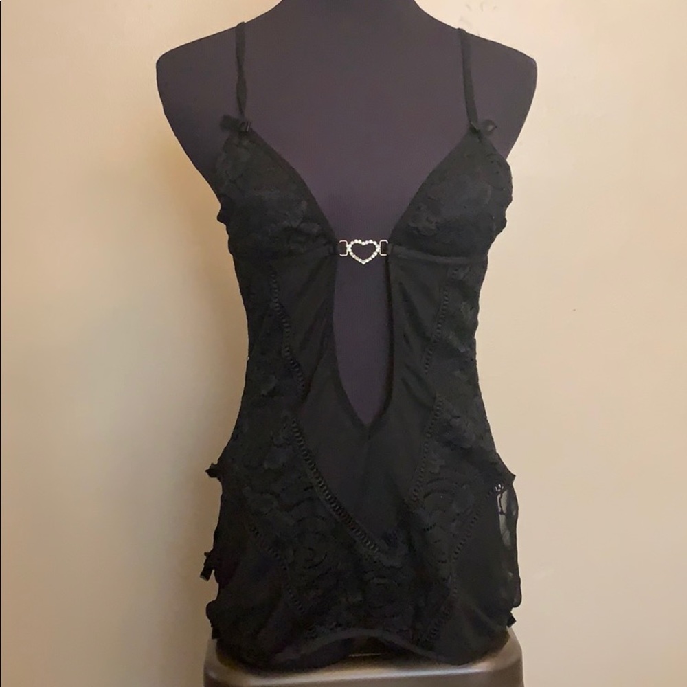 Sexy black teddy L
